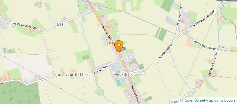 localisation de l'entreprise MONSIEUR THIERRY OBIN  VIEUX-BERQUIN