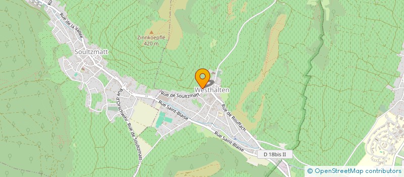 localisation de l'entreprise MONSIEUR THIERRY OBRECHT  WESTHALTEN