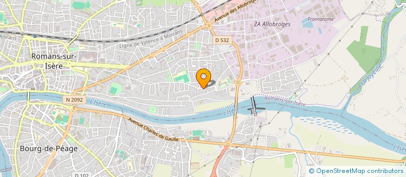 localisation de l'entreprise MONSIEUR THIERRY ODIER  ROMANS-SUR-ISERE