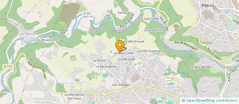 localisation de l'entreprise MONSIEUR THIERRY OGIER à SAINT-BRIEUC