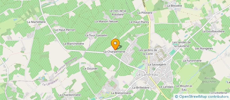 localisation de l'entreprise MONSIEUR THIERRY OLAGNON  LE LANDREAU