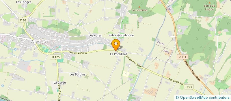 localisation de l'entreprise MONSIEUR THIERRY OLIVERO  ALLEX