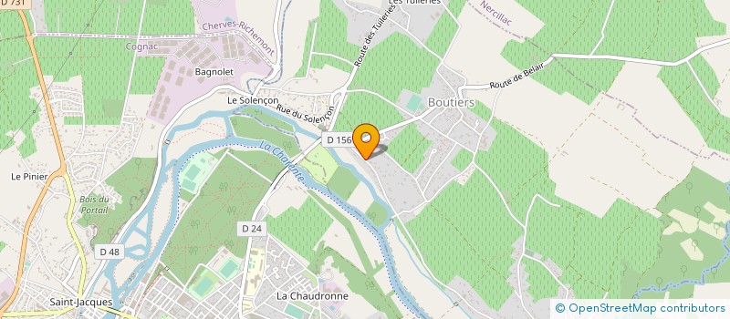 localisation de l'entreprise MONSIEUR THIERRY OLIVIER à BOUTIERS-SAINT-TROJAN