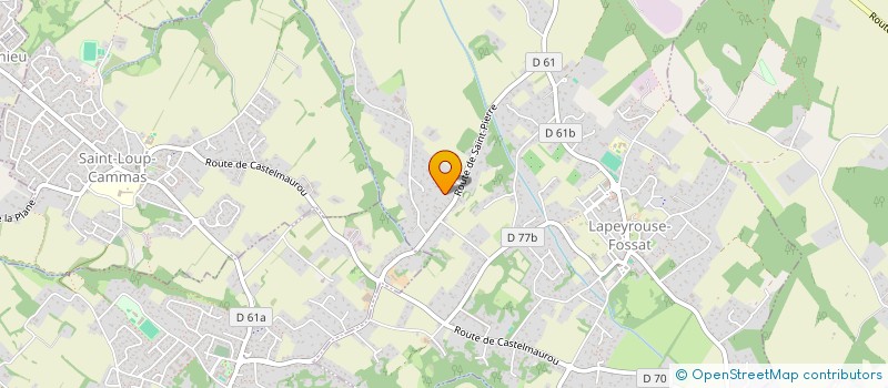 localisation de l'entreprise MONSIEUR THIERRY ORFEO  LAPEYROUSE-FOSSAT