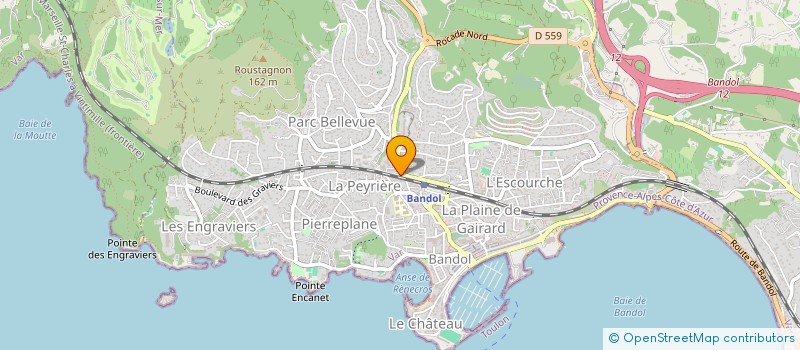 localisation de l'entreprise MONSIEUR THIERRY ORLANDO  BANDOL