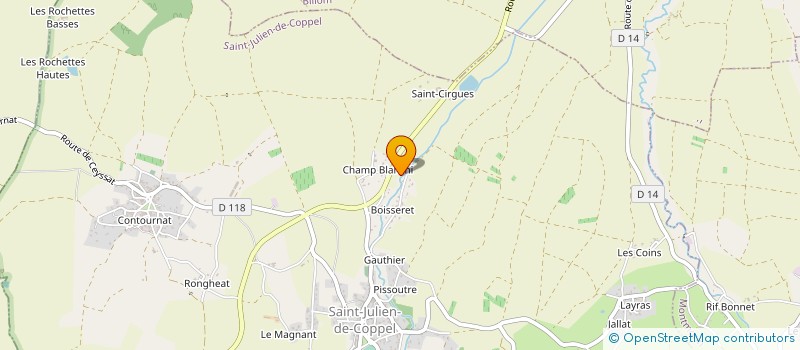 localisation de l'entreprise MONSIEUR THIERRY PACALET à SAINT-JULIEN-DE-COPPEL