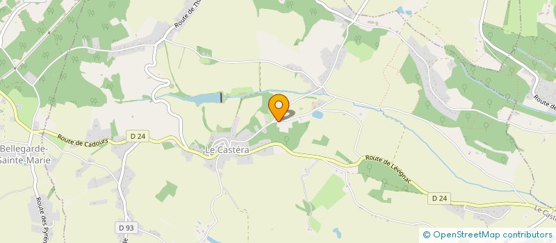 localisation de l'entreprise MONSIEUR THIERRY PADIE  LE CASTERA