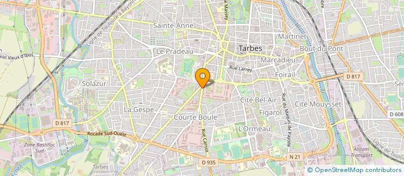 localisation de l'entreprise MONSIEUR THIERRY PALETTE  TARBES