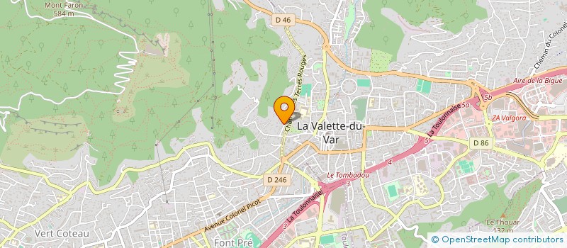 localisation de l'entreprise MONSIEUR THIERRY PALOMBA  TOULON