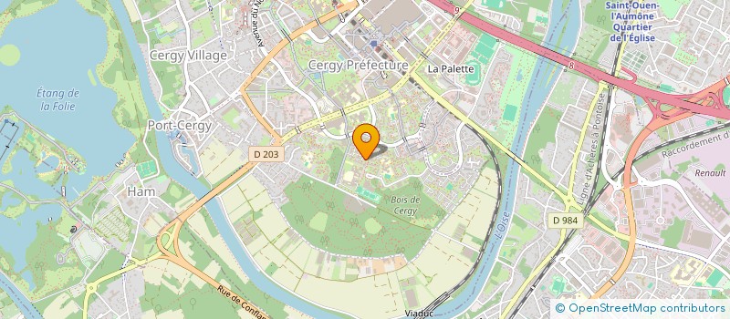 localisation de l'entreprise MONSIEUR THIERRY PALTON  CERGY