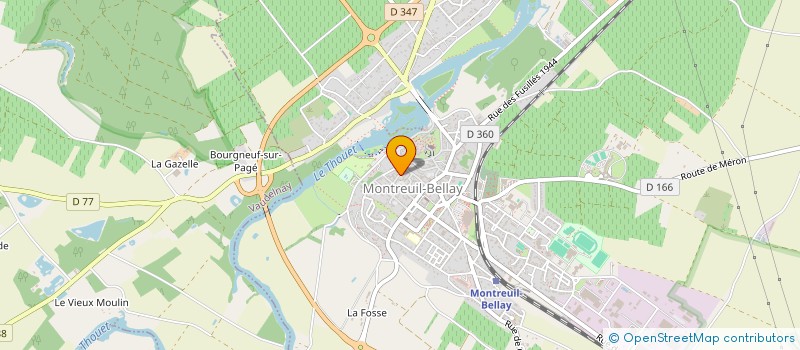 localisation de l'entreprise MONSIEUR THIERRY PANNEAU  MONTREUIL-BELLAY