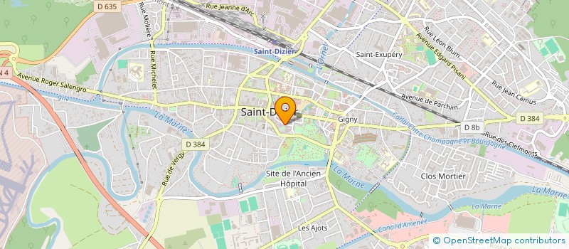 localisation de l'entreprise MONSIEUR THIERRY PANNEULLIER à SAINT-DIZIER