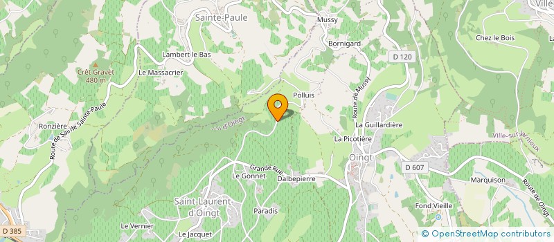 localisation de l'entreprise MONSIEUR THIERRY PAPILLON à VAL D'OINGT
