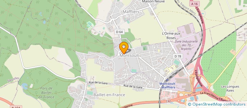 localisation de l'entreprise MONSIEUR THIERRY PARENT à MONTSOULT