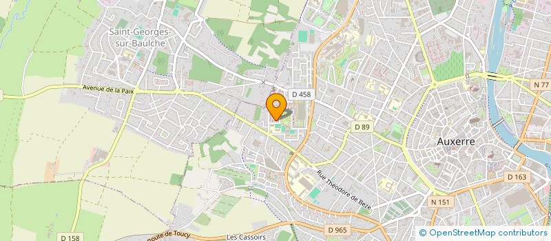 localisation de l'entreprise MONSIEUR THIERRY PASCAL  AUXERRE