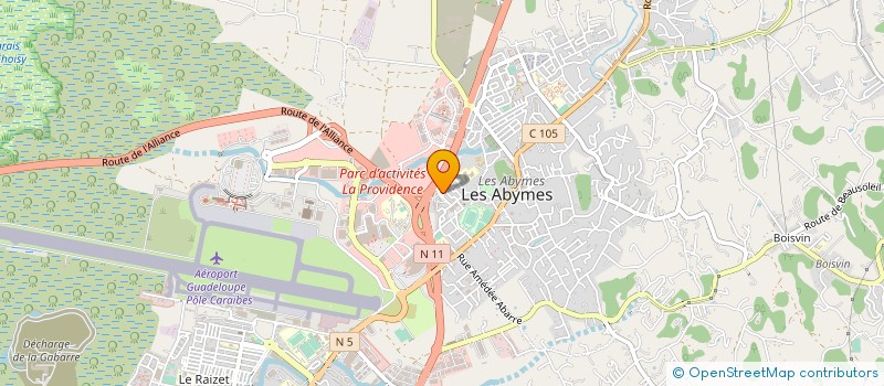 localisation de l'entreprise MONSIEUR THIERRY PASQUIN  LES ABYMES