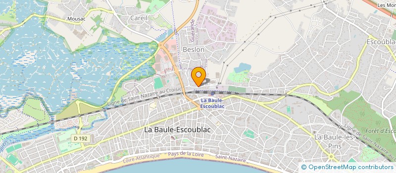 localisation de l'entreprise MONSIEUR THIERRY PASTEAU à LA BAULE-ESCOUBLAC