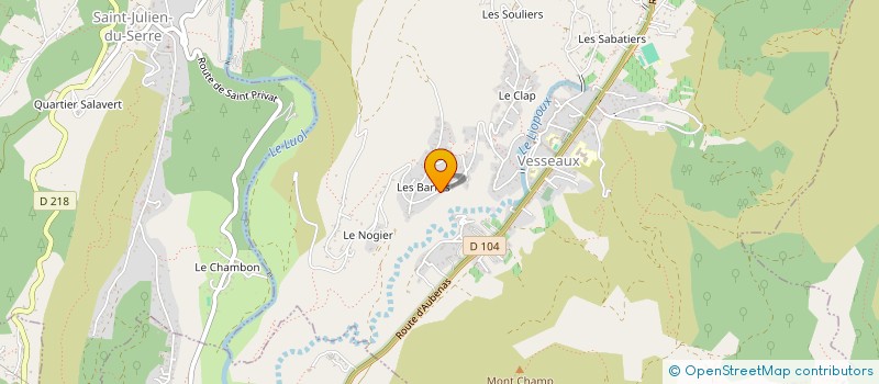 localisation de l'entreprise MONSIEUR THIERRY PATOUILLARD  VESSEAUX