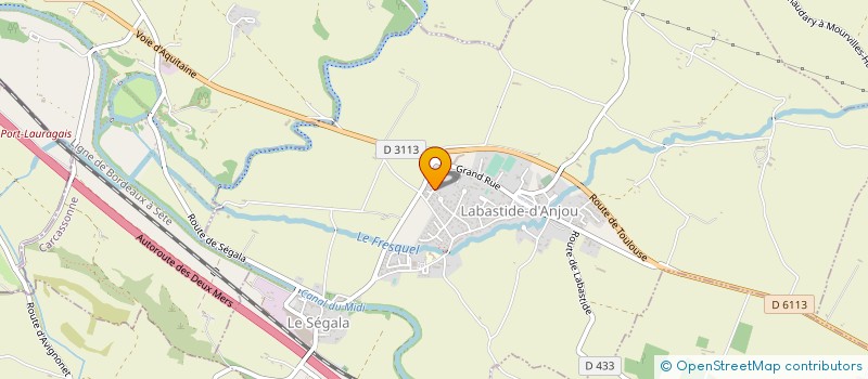 localisation de l'entreprise MONSIEUR THIERRY PAULIN  LABASTIDE-D'ANJOU