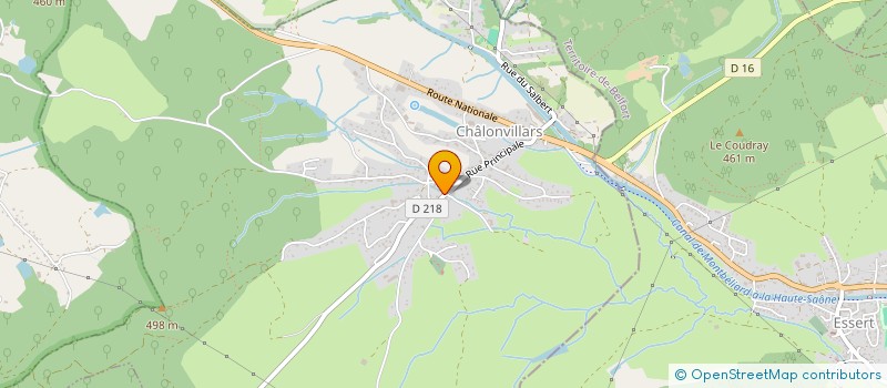 localisation de l'entreprise MONSIEUR THIERRY PAULIN  COURMONT