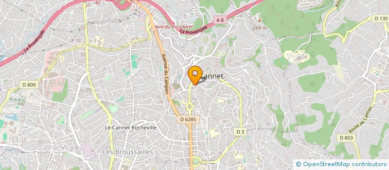 localisation de l'entreprise MONSIEUR THIERRY PAYET à LE CANNET