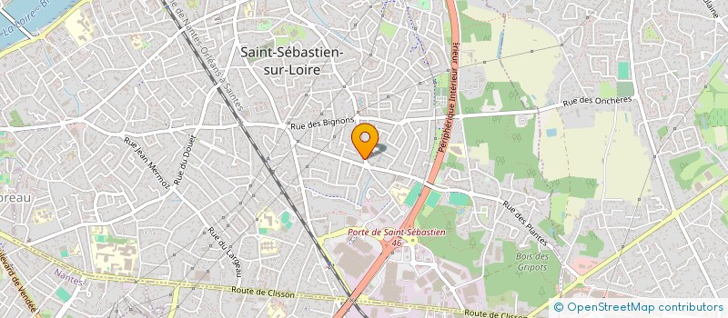 localisation de l'entreprise MONSIEUR THIERRY PEAUD  SAINT-SEBASTIEN-SUR-LOIRE