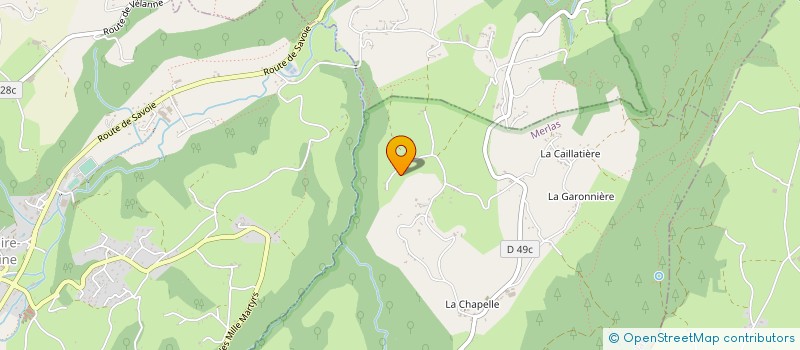 localisation de l'entreprise MONSIEUR THIERRY PECOUD-BOUVET  MERLAS