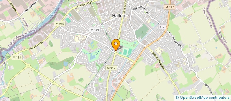 localisation de l'entreprise MONSIEUR THIERRY PEDRAZZOLI  HALLUIN