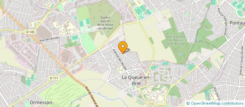 localisation de l'entreprise MONSIEUR THIERRY PEDRO  LA QUEUE-EN-BRIE