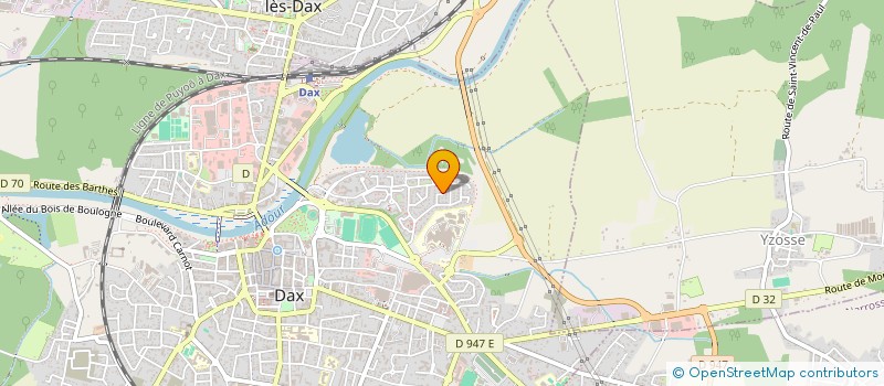 localisation de l'entreprise MONSIEUR THIERRY PELISSIER  DAX