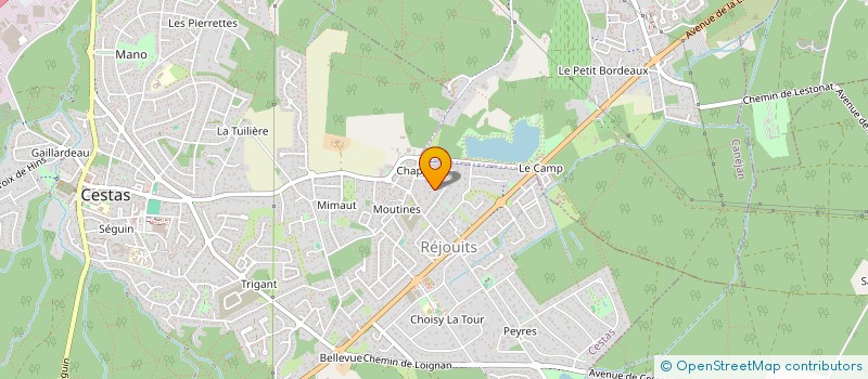 localisation de l'entreprise MONSIEUR THIERRY PELLOQUIN  CESTAS