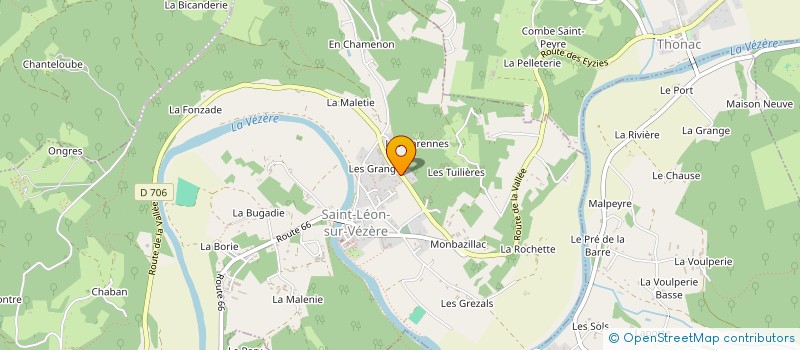 localisation de l'entreprise MONSIEUR THIERRY PELOUX  MONTIGNAC-LASCAUX