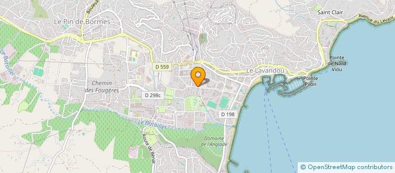 localisation de l'entreprise MONSIEUR THIERRY PELTIER à LE LAVANDOU