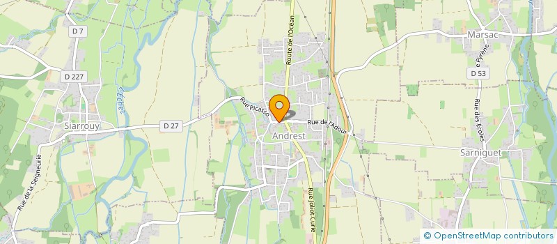 localisation de l'entreprise MONSIEUR THIERRY PENE  ANDREST