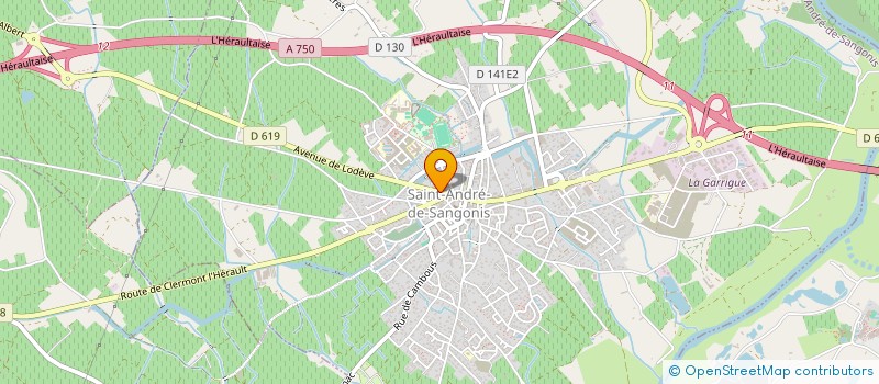 localisation de l'entreprise MONSIEUR THIERRY PENILLO  SAINT-ANDRE-DE-SANGONIS