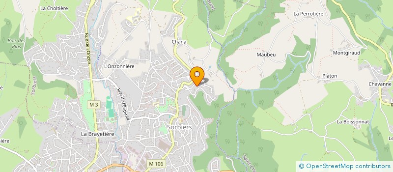 localisation de l'entreprise MONSIEUR THIERRY PERILLON  SORBIERS