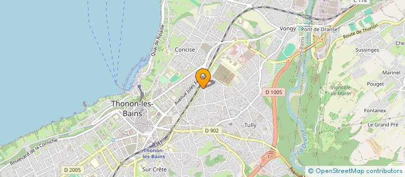 localisation de l'entreprise MONSIEUR THIERRY PERISSE à THONON-LES-BAINS