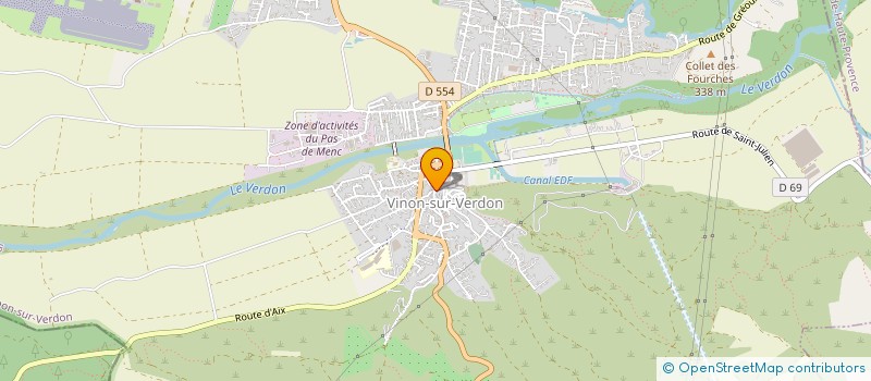 localisation de l'entreprise MONSIEUR THIERRY PETITFILS  VINON-SUR-VERDON