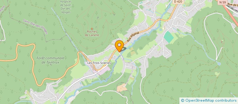 localisation de l'entreprise MONSIEUR THIERRY PETITJEAN  SAINT DIE DES VOSGES