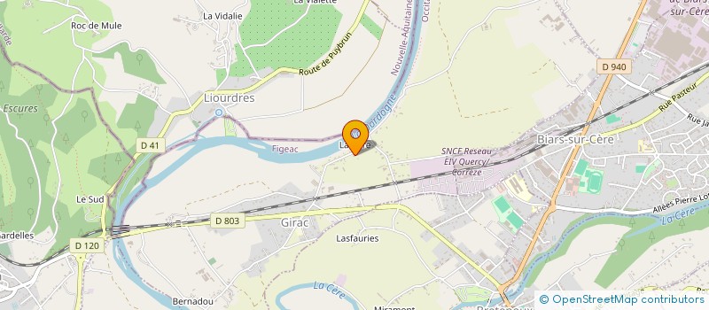 localisation de l'entreprise MONSIEUR THIERRY PEUCH  GIRAC