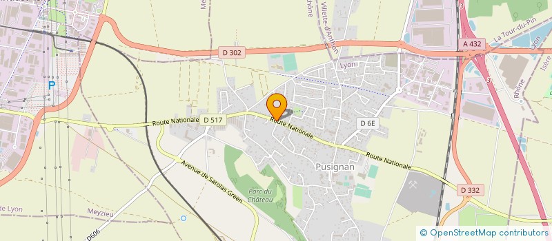 localisation de l'entreprise MONSIEUR THIERRY PEYSSON  PUSIGNAN