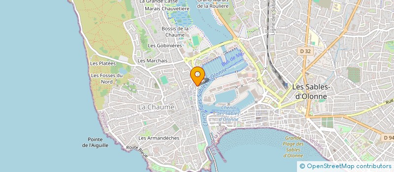 localisation de l'entreprise MONSIEUR THIERRY PICAVET  LES SABLES D'OLONNE