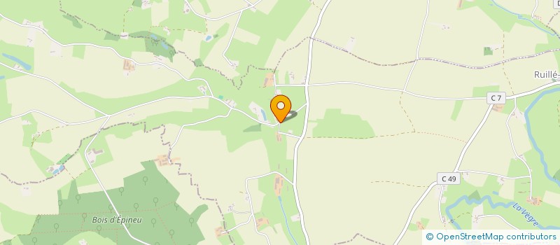 localisation de l'entreprise MONSIEUR THIERRY PICHARD  RUILLE-EN-CHAMPAGNE