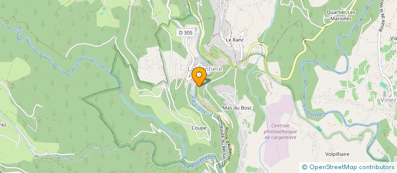 localisation de l'entreprise MONSIEUR THIERRY PICOT à LARGENTIERE