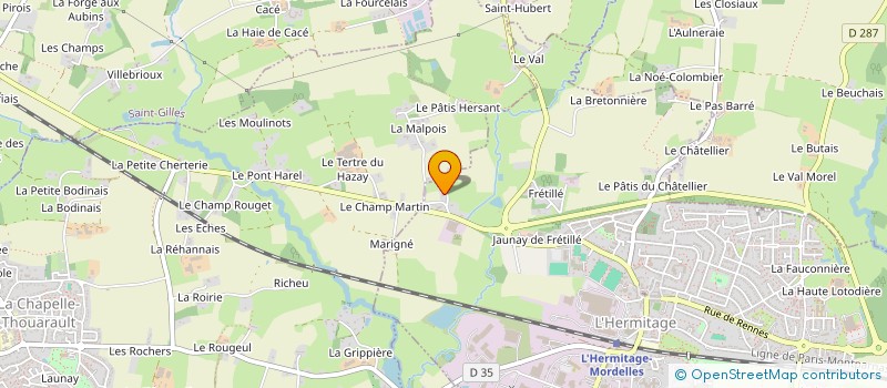 localisation de l'entreprise MONSIEUR THIERRY-PIERRE BRUYANT  L'HERMITAGE