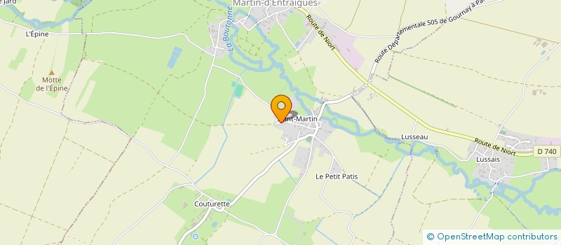 localisation de l'entreprise MONSIEUR THIERRY PIERRE MARTIN  FONTENILLE-SAINT-MARTIN-D'ENTRAIGUES