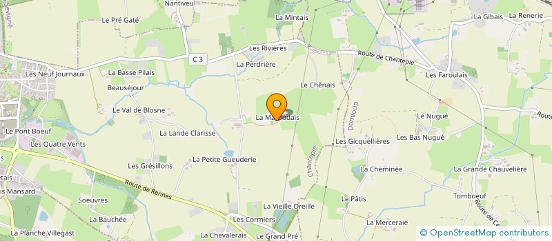 localisation de l'entreprise MONSIEUR THIERRY PIGEARD  CHANTEPIE