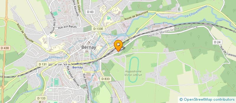 localisation de l'entreprise MONSIEUR THIERRY PILLU  BERNAY