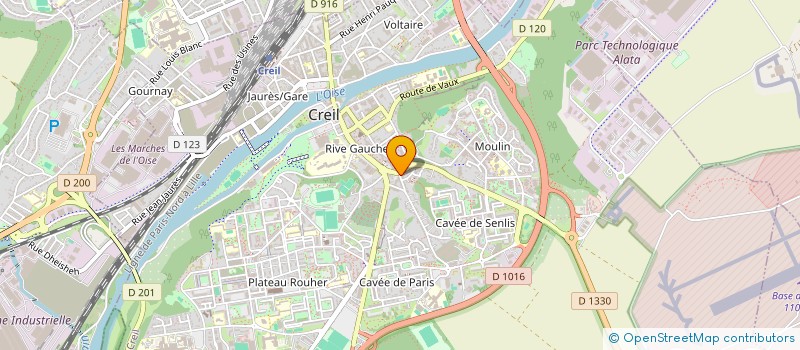 localisation de l'entreprise MONSIEUR THIERRY PIN  CREIL