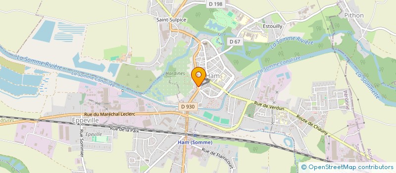 localisation de l'entreprise MONSIEUR THIERRY PINCEEL  HAM